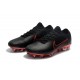 Botas de fútbol Nike Mercurial Vapor Flyknit Ultra FG Negro Rojo