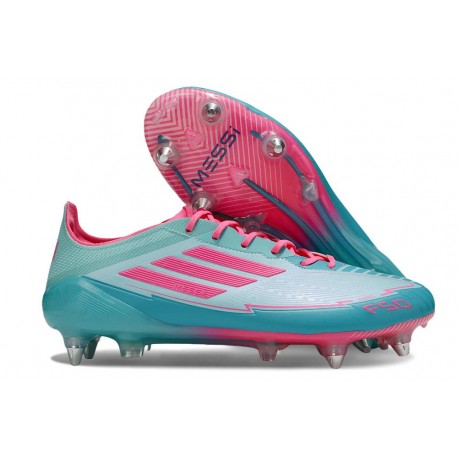 Zapatos de Fútbol Adidas F50 Elite SG-Pro Flash Agua Rosa Lúcido Lucid Cyan