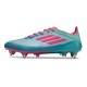 Zapatos de Fútbol Adidas F50 Elite SG-Pro Flash Agua Rosa Lúcido Lucid Cyan