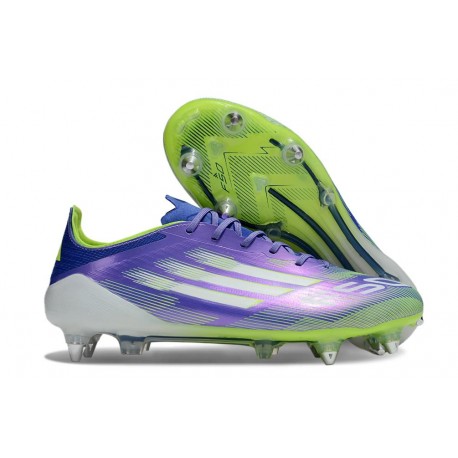 Adidas F50 Elite SG-Pro Violeta Tone Blanco Limón Lúcido Morado Rush