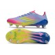 Zapatos Adidas F50 Elite SG-Pro Azul Fusion Limón Lúcido Rosa Lúcido