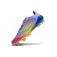 Zapatos Adidas F50 Elite SG-Pro Azul Fusion Limón Lúcido Rosa Lúcido