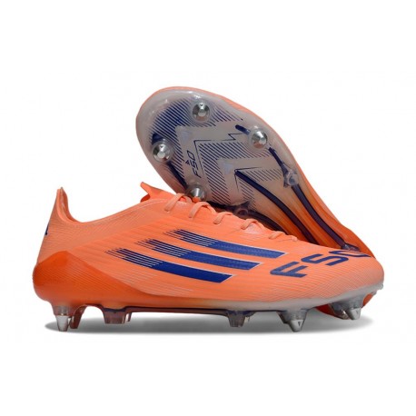 Zapatos de Fútbol Adidas F50 Elite SG-Pro Naranja Azul