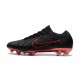 Botas de fútbol Nike Mercurial Vapor Flyknit Ultra FG Negro Rojo