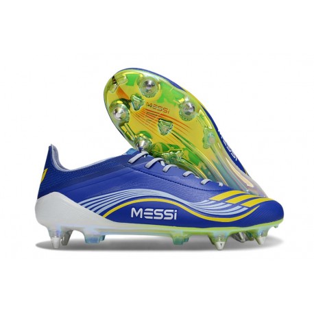Zapatos de Fútbol Adidas F50 Elite SG-Pro Azul Amarillo