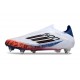 Zapatos de Fútbol Adidas F50 Elite SG-Pro Blanco Negro Rojo Azul