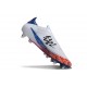 Zapatos de Fútbol Adidas F50 Elite SG-Pro Blanco Negro Rojo Azul