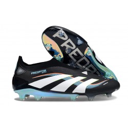 adidas Predator Elite Laceless FG Negro Blanco Azul