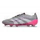 Botas de Fútbol Adidas Predator Elite FG Gris Blanco Rosa