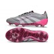 Botas de Fútbol Adidas Predator Elite FG Gris Blanco Rosa