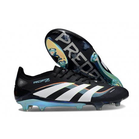 Botas de Fútbol Adidas Predator Elite FG Negro Blanco Azul