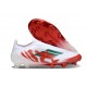 Bota adidas F50 Elite Sin Cordones FG Blanco Rojo Verde