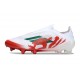Bota adidas F50 Elite Sin Cordones FG Blanco Rojo Verde