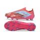 Bota adidas F50 Elite Sin Cordones FG Rojo Azul