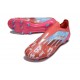 Bota adidas F50 Elite Sin Cordones FG Rojo Azul
