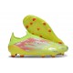 Bota adidas F50 Elite Sin Cordones FG Amarillo Rojo