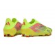 Bota adidas F50 Elite Sin Cordones FG Amarillo Rojo