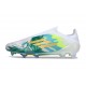 Bota adidas F50 Elite Sin Cordones FG Verde Blanco Dorado