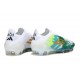 Bota adidas F50 Elite Sin Cordones FG Verde Blanco Dorado