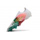 Bota adidas F50 Elite Sin Cordones FG Blanco Rosa Verde Dorado