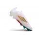 Bota adidas F50 Elite Sin Cordones FG Blanco Rosa Verde Dorado