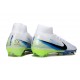 Zapatillas de Fútbol Nike Mercurial Superfly X Elite FG Blanco Azul Negro