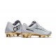 Botas de fútbol Nike Mercurial Vapor 11 FG para Hombre CR7 Blanco Oro