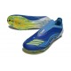 Bota adidas F50 Elite Sin Cordones FG X MESSI Azul Royal Amarillo Solar Semi Azul Burst