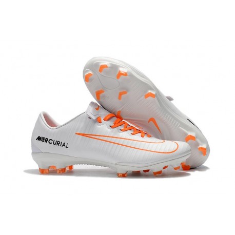 Zapatillas de fútbol Nike Mercurial Vapor 11 FG Blanco Naranja