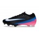 Nike Zoom Mercurial Vapor XVI Elite FG Negro Blanco Rosa