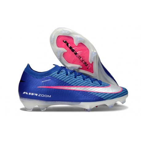 Nike Mercurial Vapor 16 Elite FG Botas de Fútbol Azul Plateada Rosa