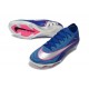 Nike Mercurial Vapor 16 Elite FG Botas de Fútbol Azul Plateada Rosa