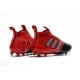 Baratas Botas de fútbol adidas Ace 17+ Purecontrol FG Blanco Rojo Negro