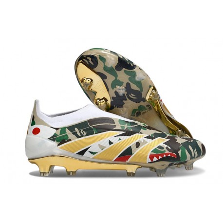 adidas Predator Elite Laceless FG Verde Negro Dorada