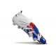 adidas Predator Elite Laceless FG Blanco Azul Rojo