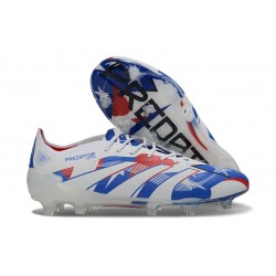 Botas de Fútbol Adidas Predator Elite FG Blanco Azul Rojo