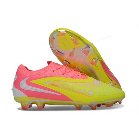 Tacón de Fútbol Nike Phantom 6 Low Elite FG Amarillo Rosa