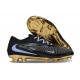 Tacón de Fútbol Nike Phantom 6 Low Elite FG Negro Dorado
