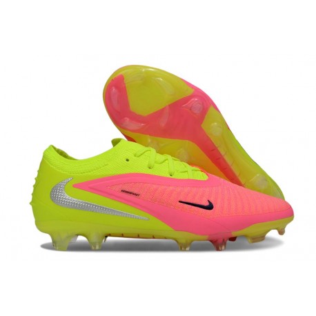 Tacón de Fútbol Nike Phantom 6 Low Elite FG Rosa Limalight
