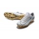 Botas de fútbol Nike Mercurial Vapor 11 FG para Hombre CR7 Blanco Oro