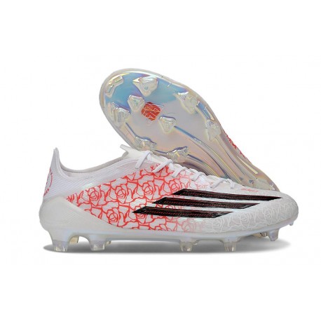 Zapatillas de Fútbol adidas F50 Elite FG Blanco Negro Rojo