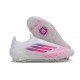 Bota adidas F50 Elite Sin Cordones FG Blanco Rosa