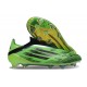 Bota adidas F50 Elite Sin Cordones FG Verde Negro