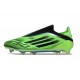 Bota adidas F50 Elite Sin Cordones FG Verde Negro