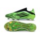 Bota adidas F50 Elite Sin Cordones FG Verde Negro
