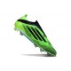 Bota adidas F50 Elite Sin Cordones FG Verde Negro