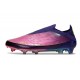 Bota adidas F50 Elite Sin Cordones FG Lamine Yamal Unity Morado Ftwr Blanco Limón Lúcido