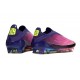 Bota adidas F50 Elite Sin Cordones FG Lamine Yamal Unity Morado Ftwr Blanco Limón Lúcido