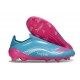 Bota adidas F50 Elite Sin Cordones FG Azul Rosa