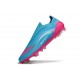 Bota adidas F50 Elite Sin Cordones FG Azul Rosa